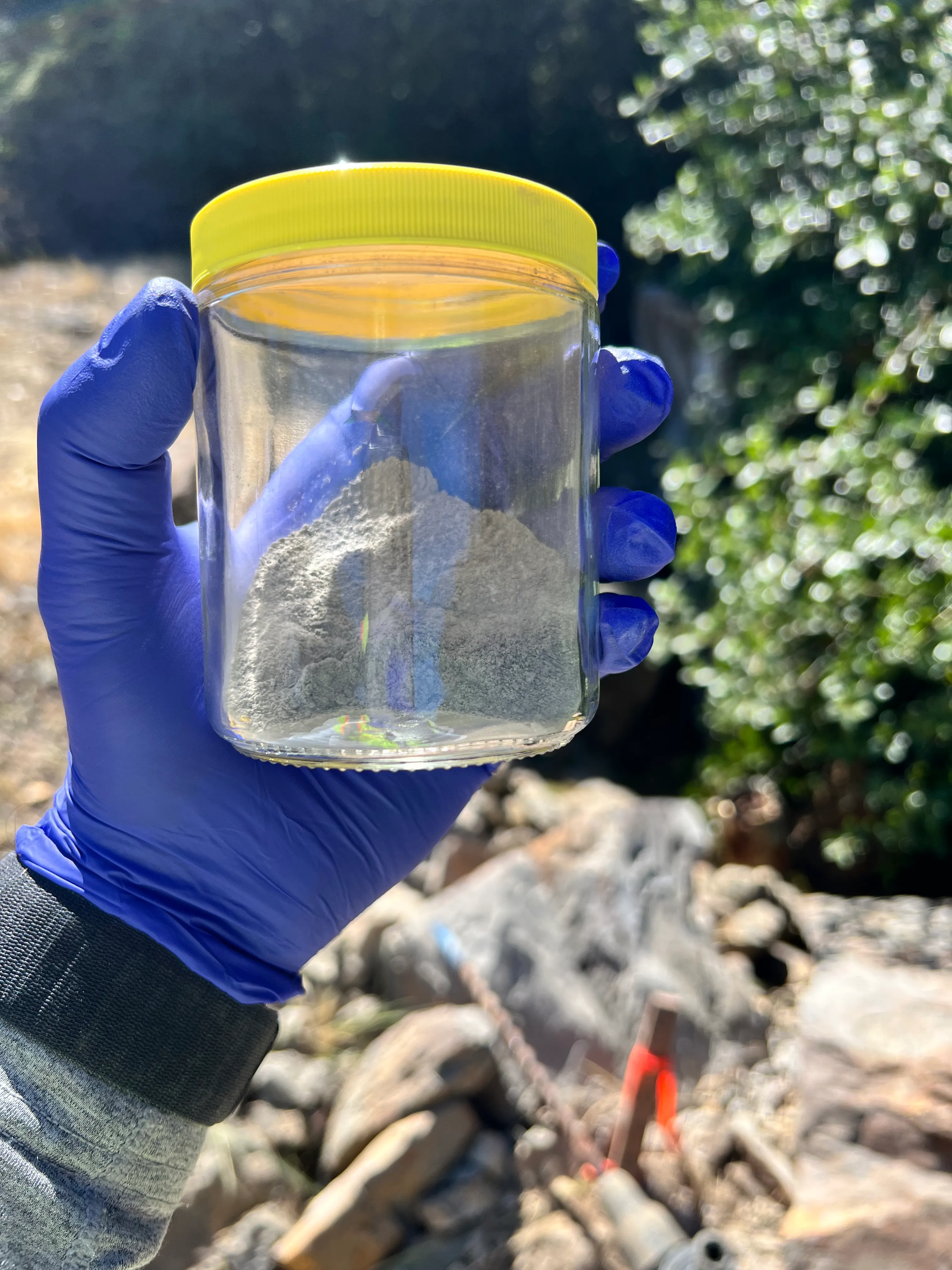 Field sampling work on site