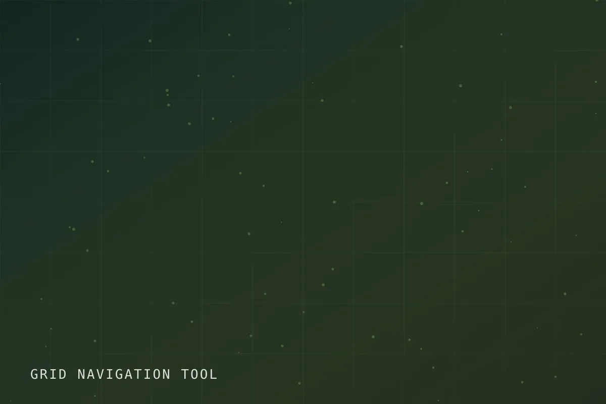 Sampling grid overlaid on a site map